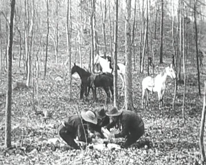 Holdup scene from The Great Train Robbery (1903)